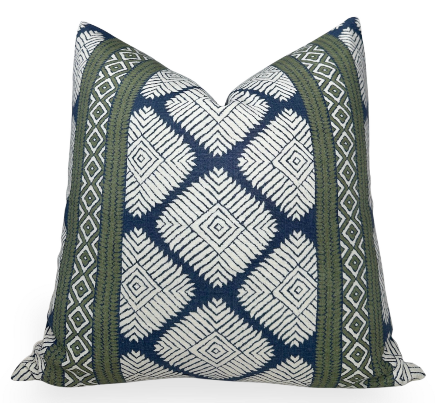 Austin Pillow in Bluestone + Green