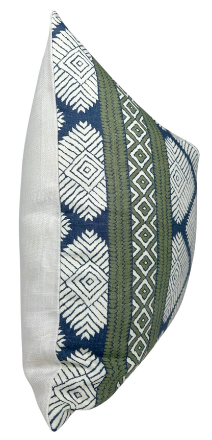 Austin Pillow in Bluestone + Green
