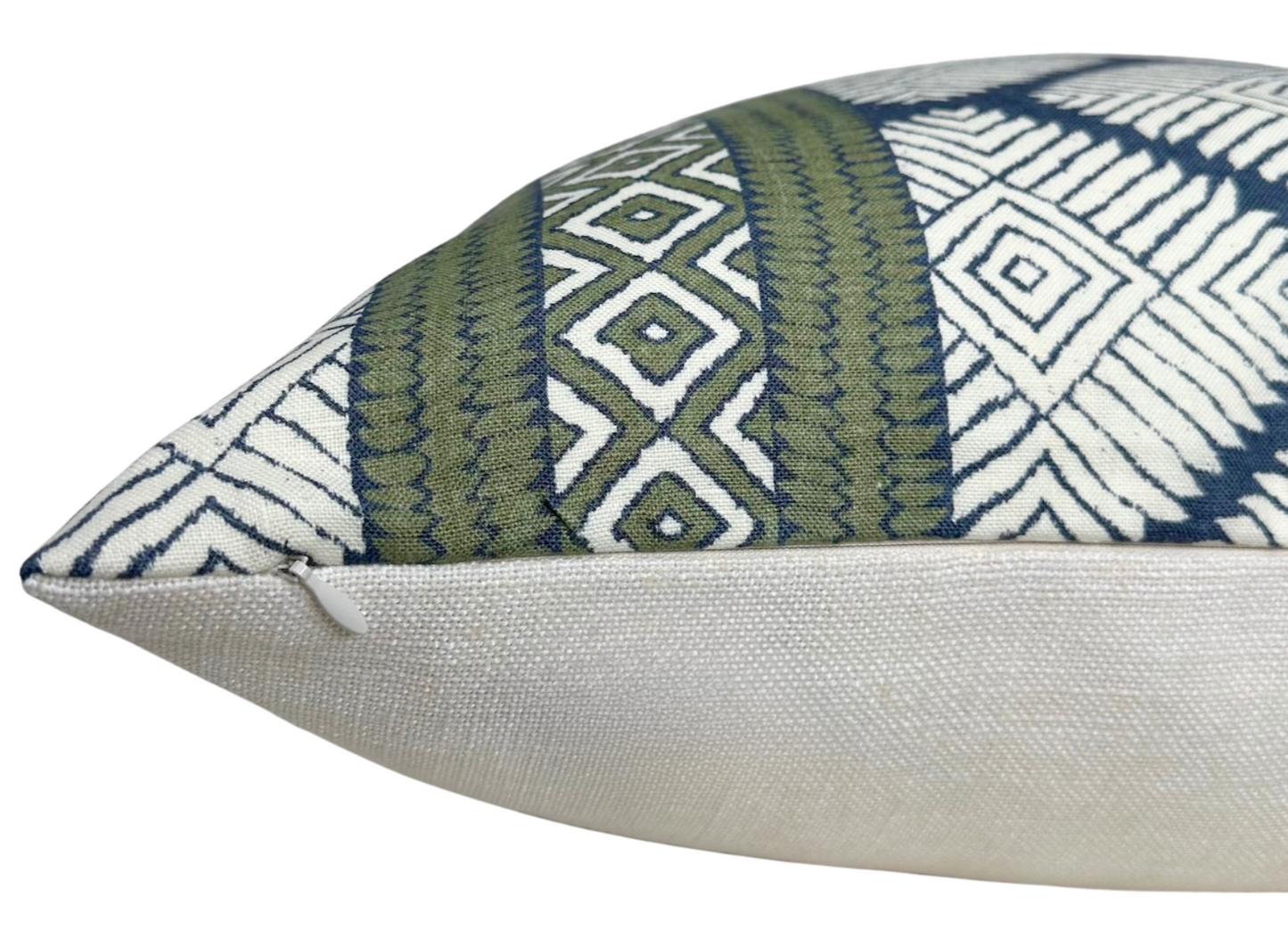 Austin Pillow in Bluestone + Green