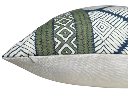 Austin Pillow in Bluestone + Green