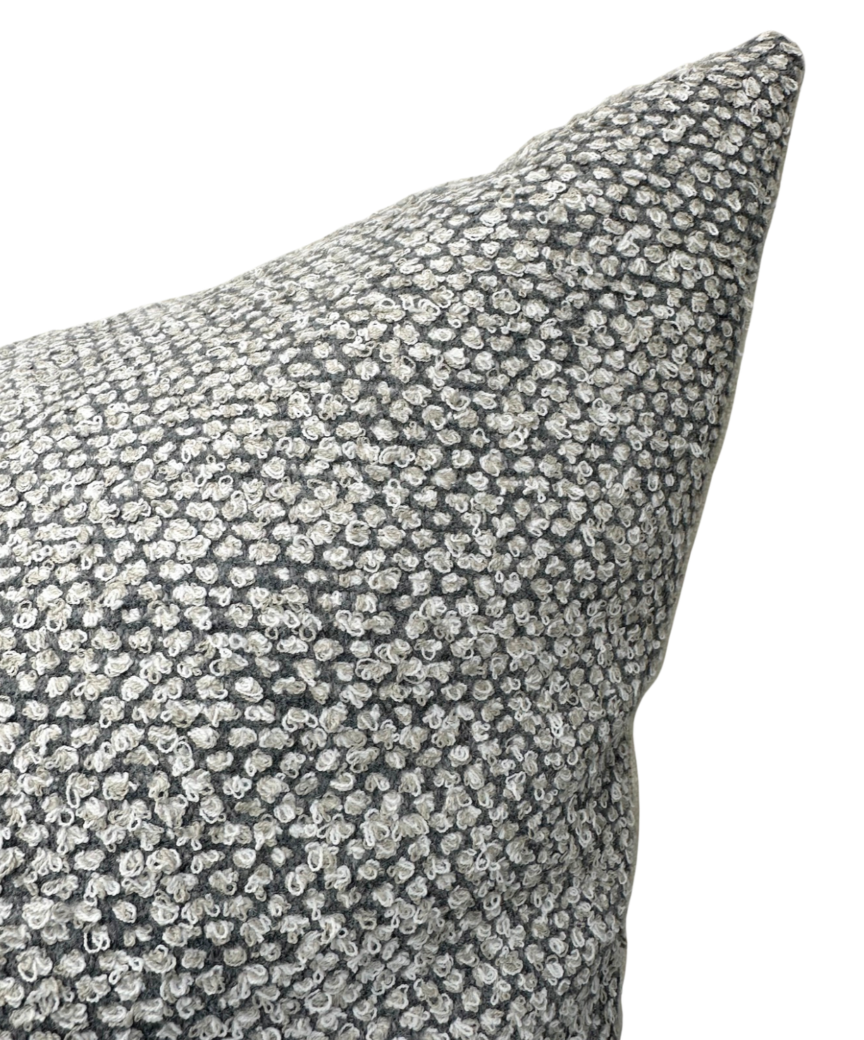 On the Lamb Woven Pillow in Platinum