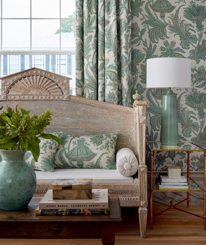 Breckenridge Floral Pillow in Sage