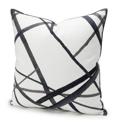 Channels Pillow in Ebony