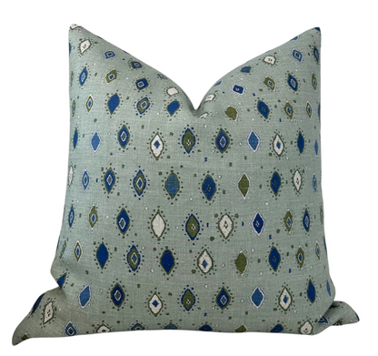 Oona Pillow in Ocean Indigo