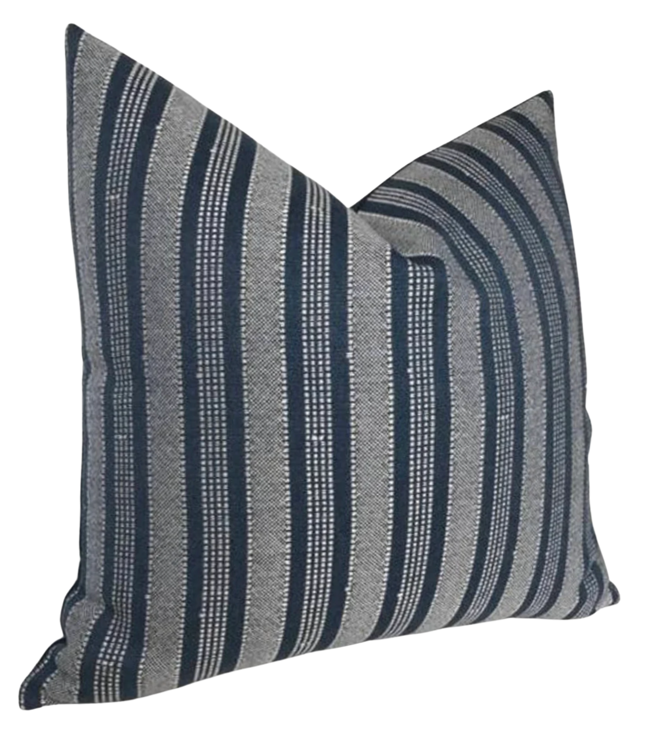 Amida Pillow in White on Indigo