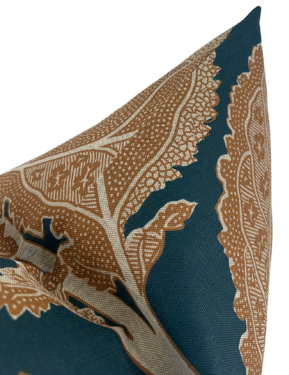 Lacinato Pillow in Ochre + Mineral