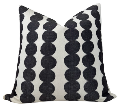 Full Circle Pillow in Faded Black