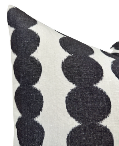 Full Circle Pillow in Faded Black