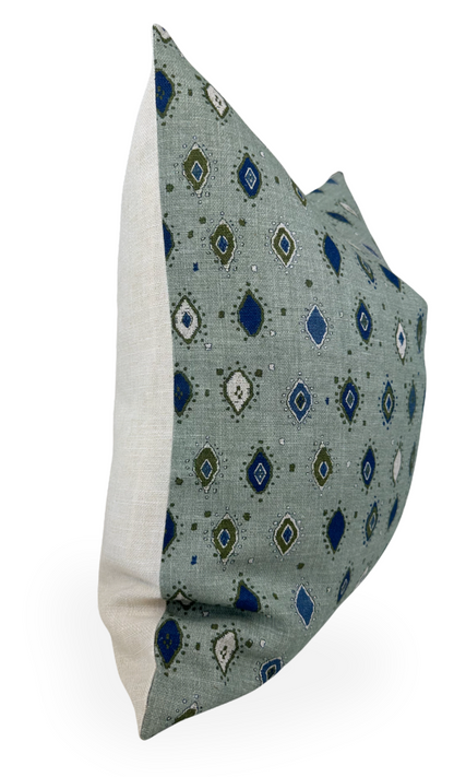 Oona Pillow in Ocean Indigo