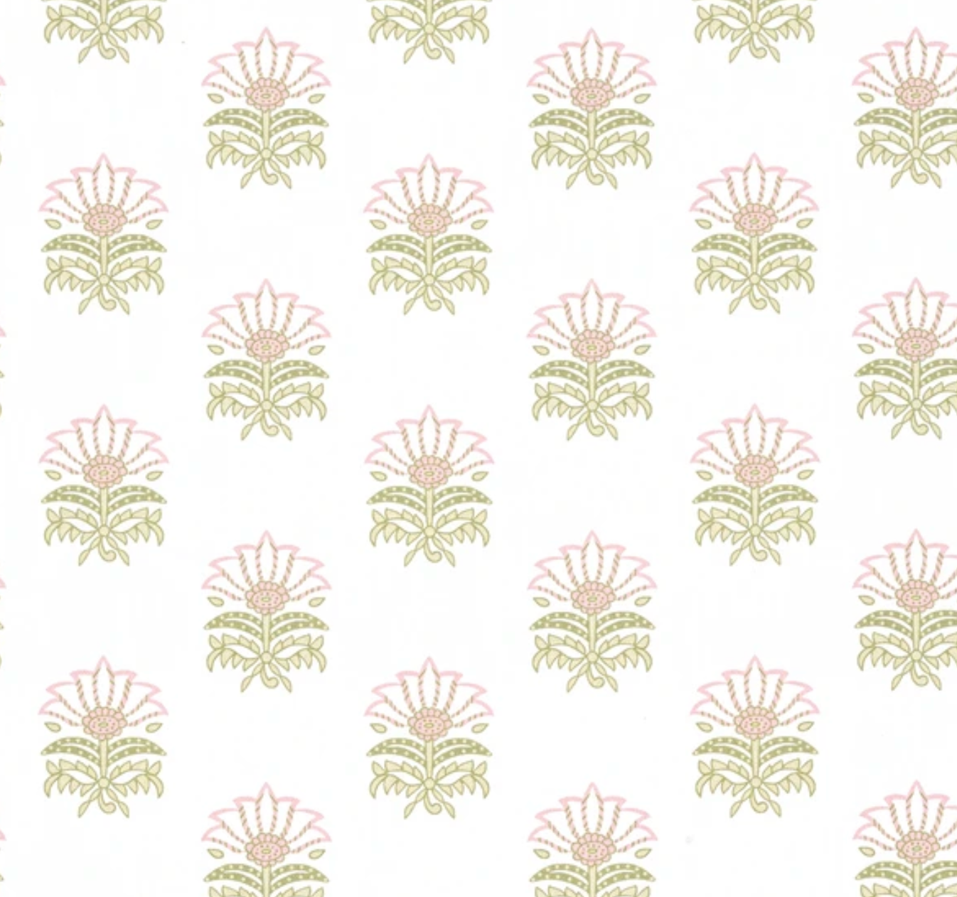Milford Pillow in Pink and Green