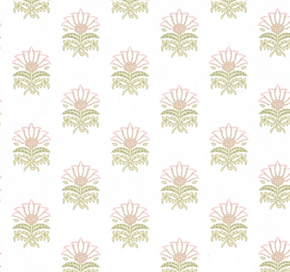Milford Pillow in Pink and Green
