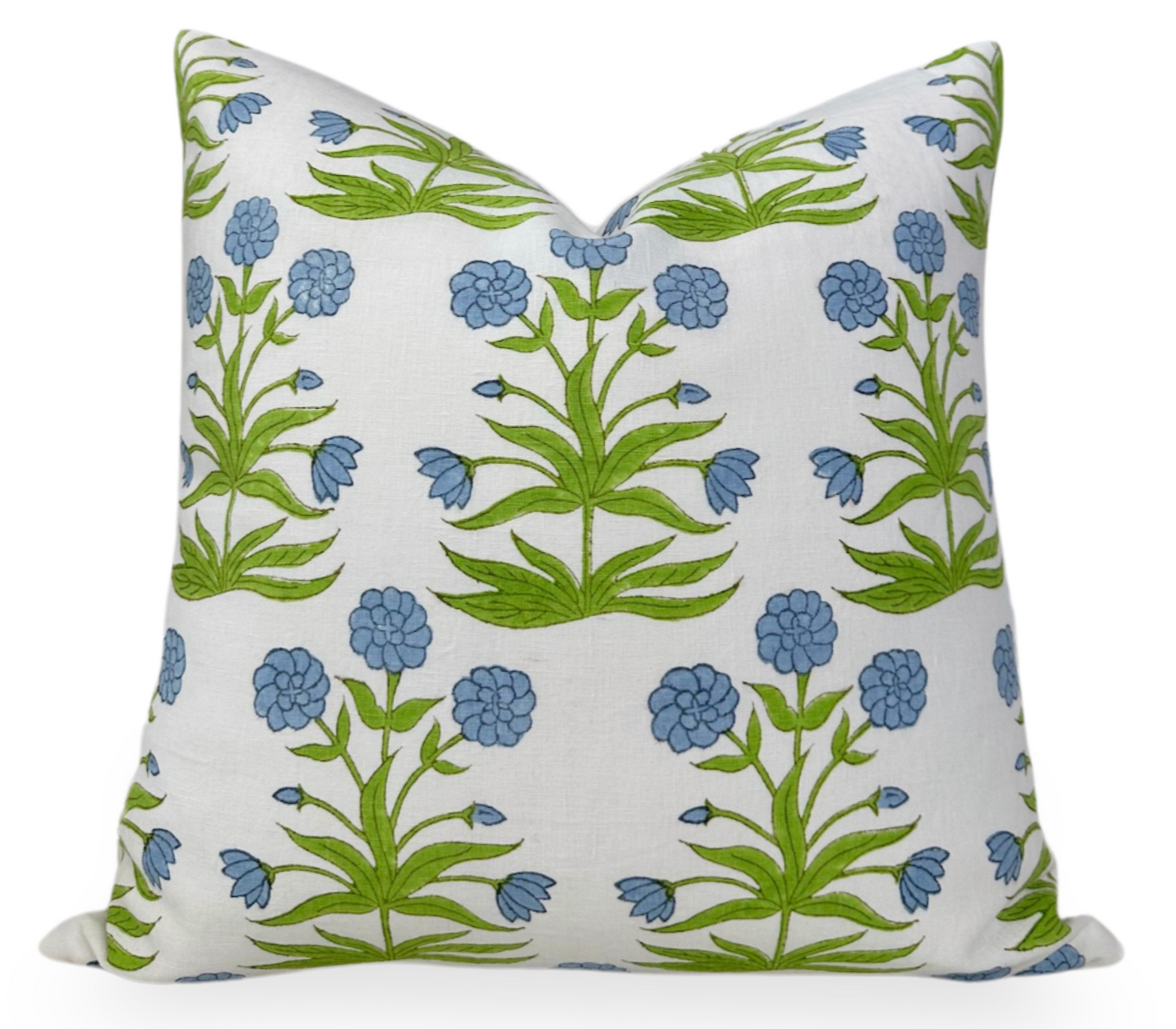 Mughal Pillow in Sky Blue and Pistachio