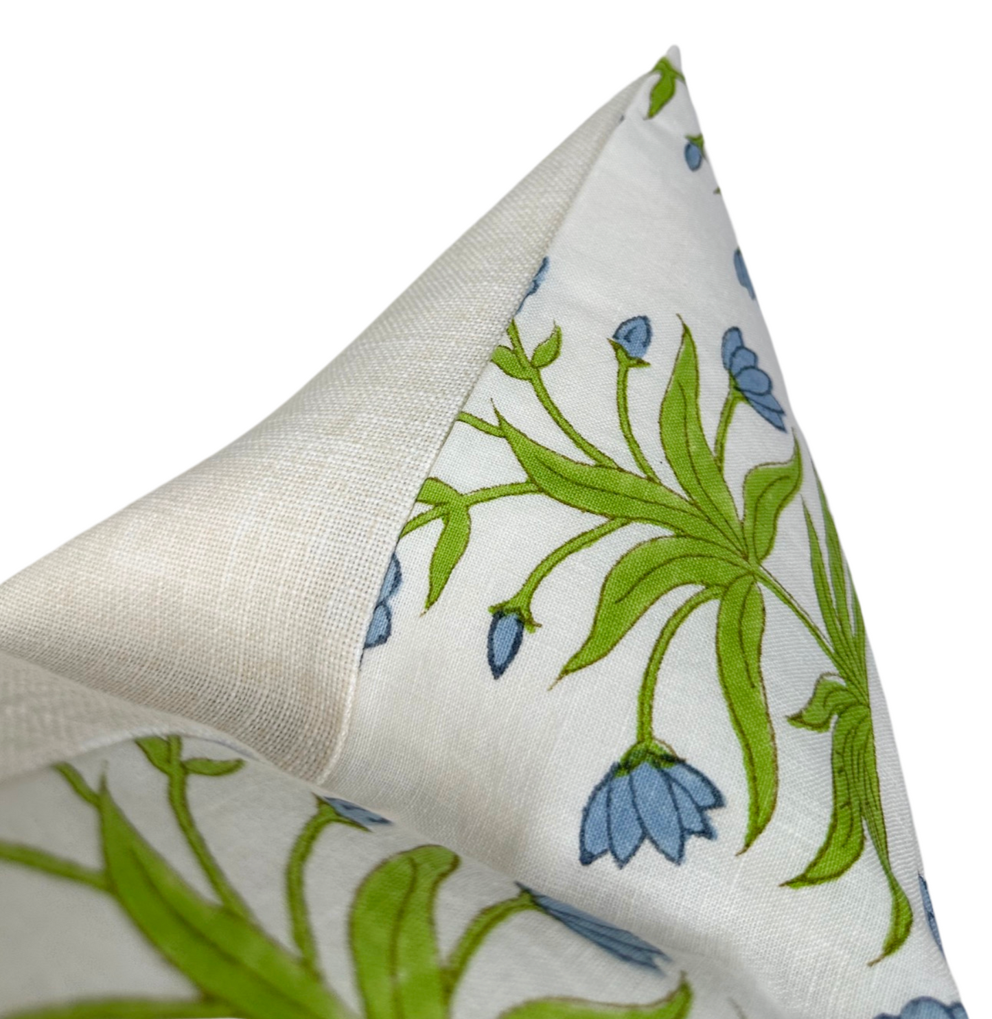 Mughal Pillow in Sky Blue and Pistachio
