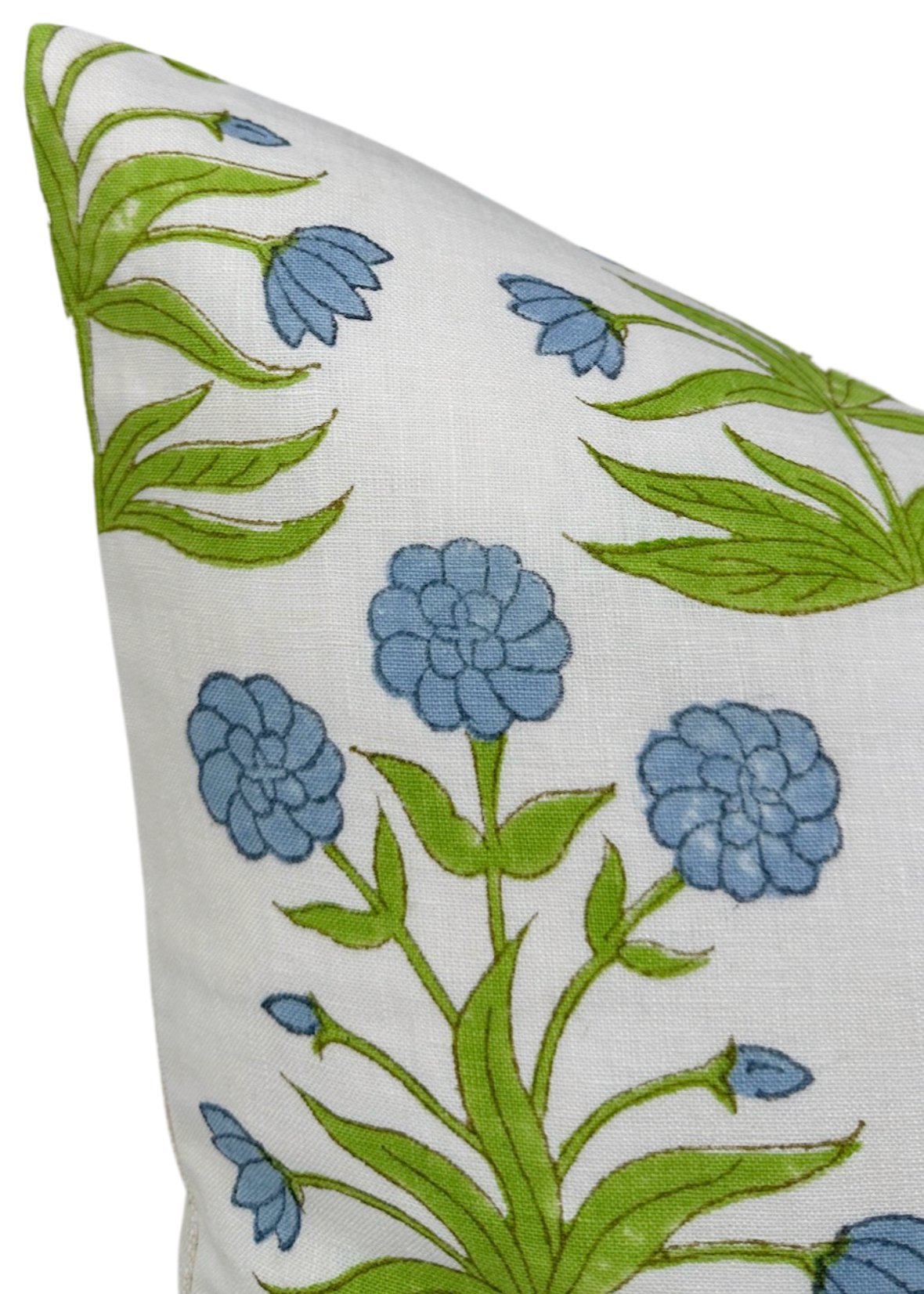 Mughal Pillow in Sky Blue and Pistachio