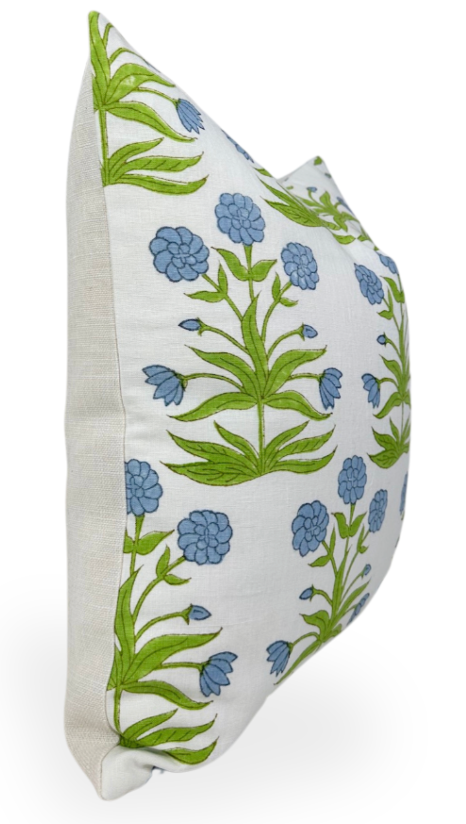 Mughal Pillow in Sky Blue and Pistachio