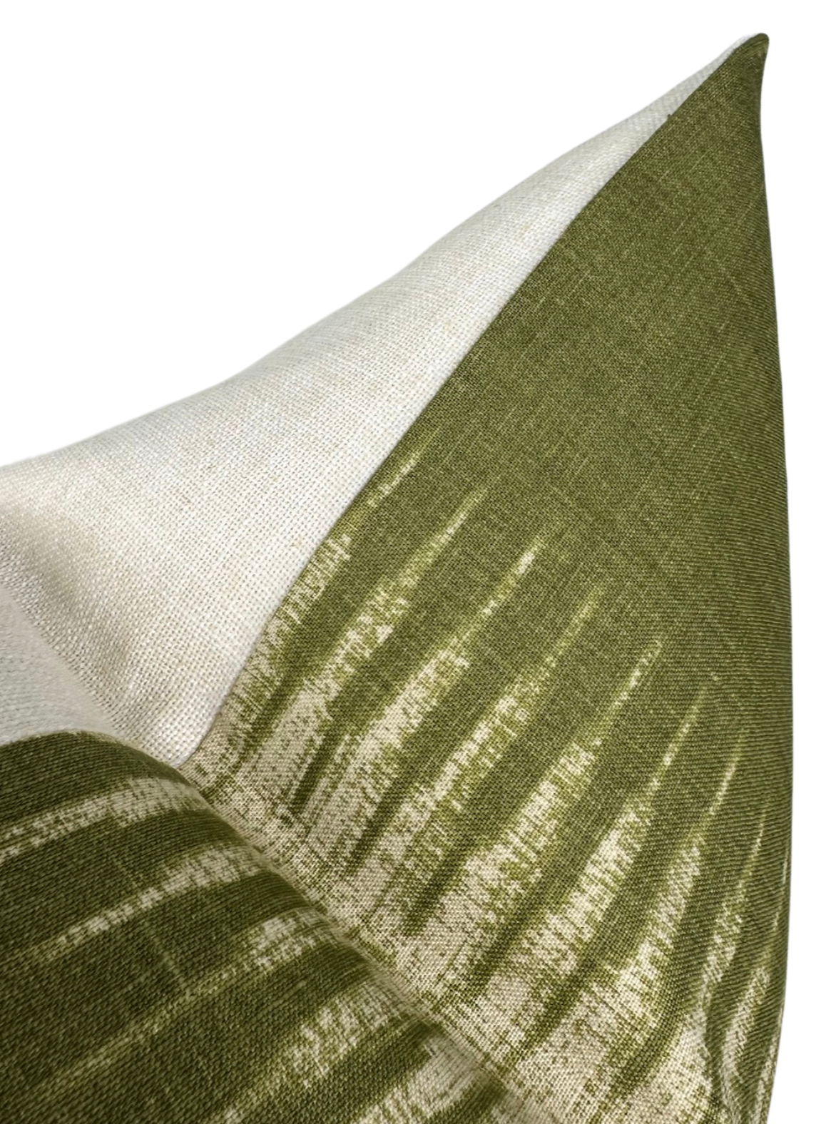 Ikat Pillow in Olive Green
