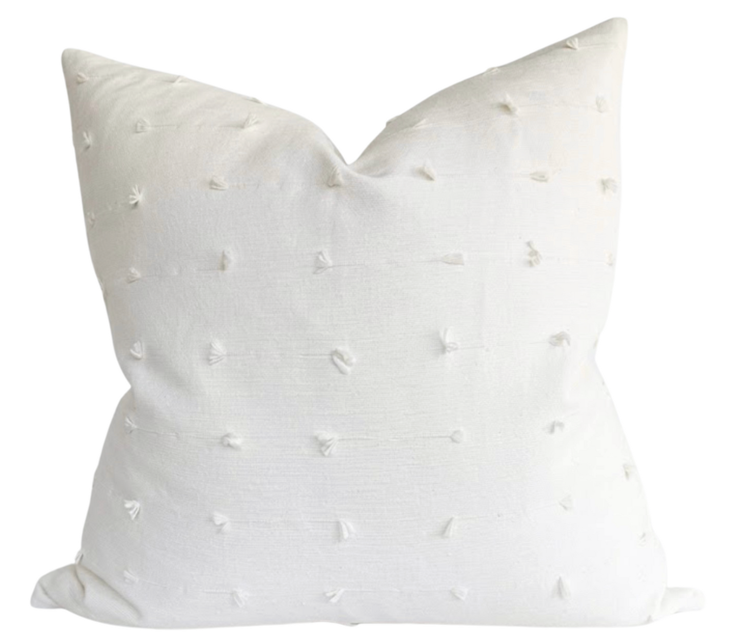 Teton Embroidered Pillow in Snow