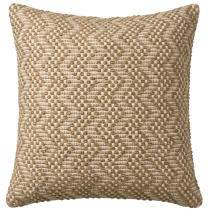 Audley Woven Pillow in Sand