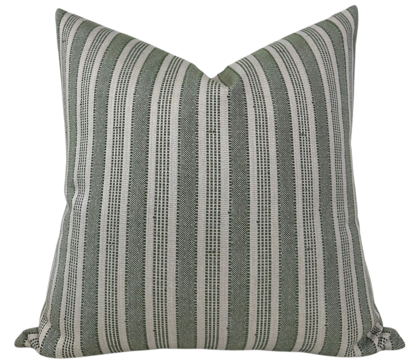 Amida Pillow in Green on Natural