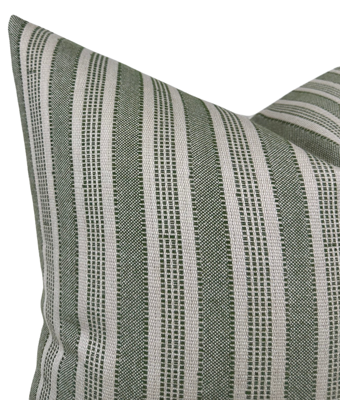 Amida Pillow in Green on Natural