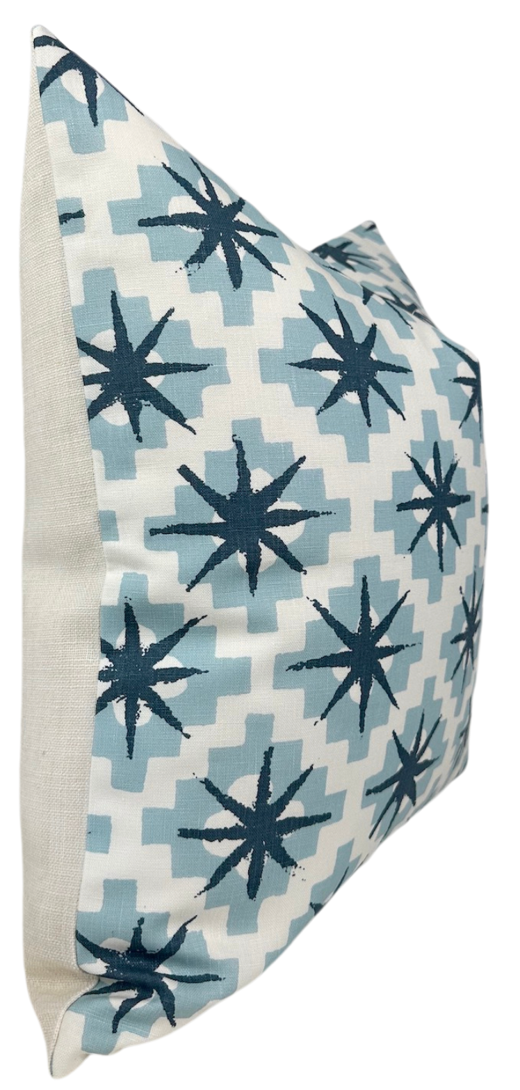 Starburst Pillow in North Blue/Blue