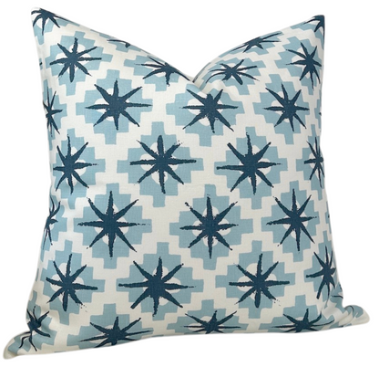 Starburst Pillow in North Blue/Blue
