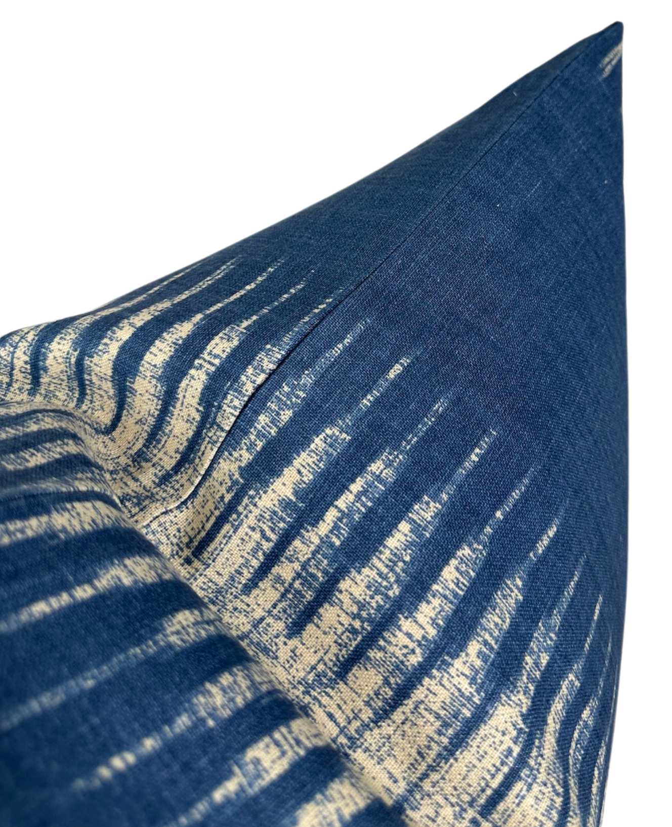Ikat Pillow in Indigo Blue