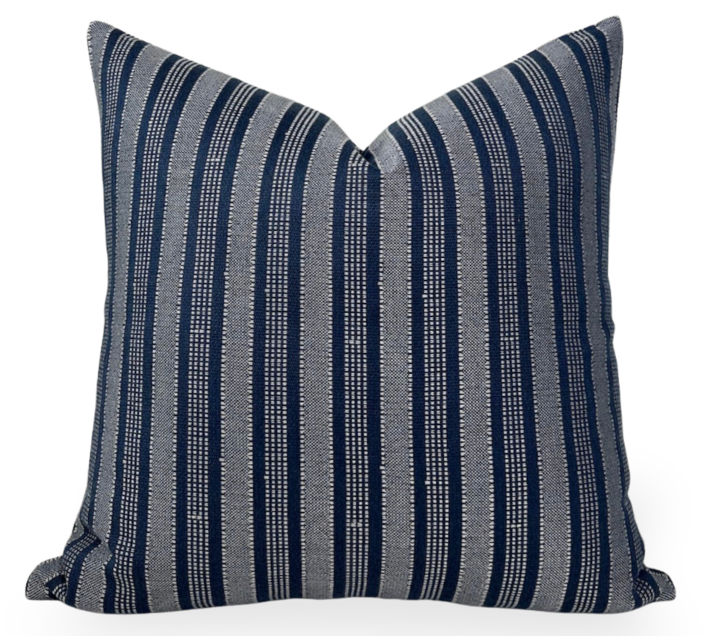 Amida Pillow in White on Indigo