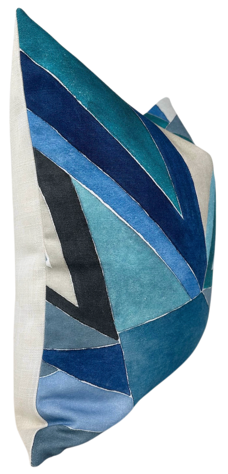 Roulade Pillow in Navy Blue