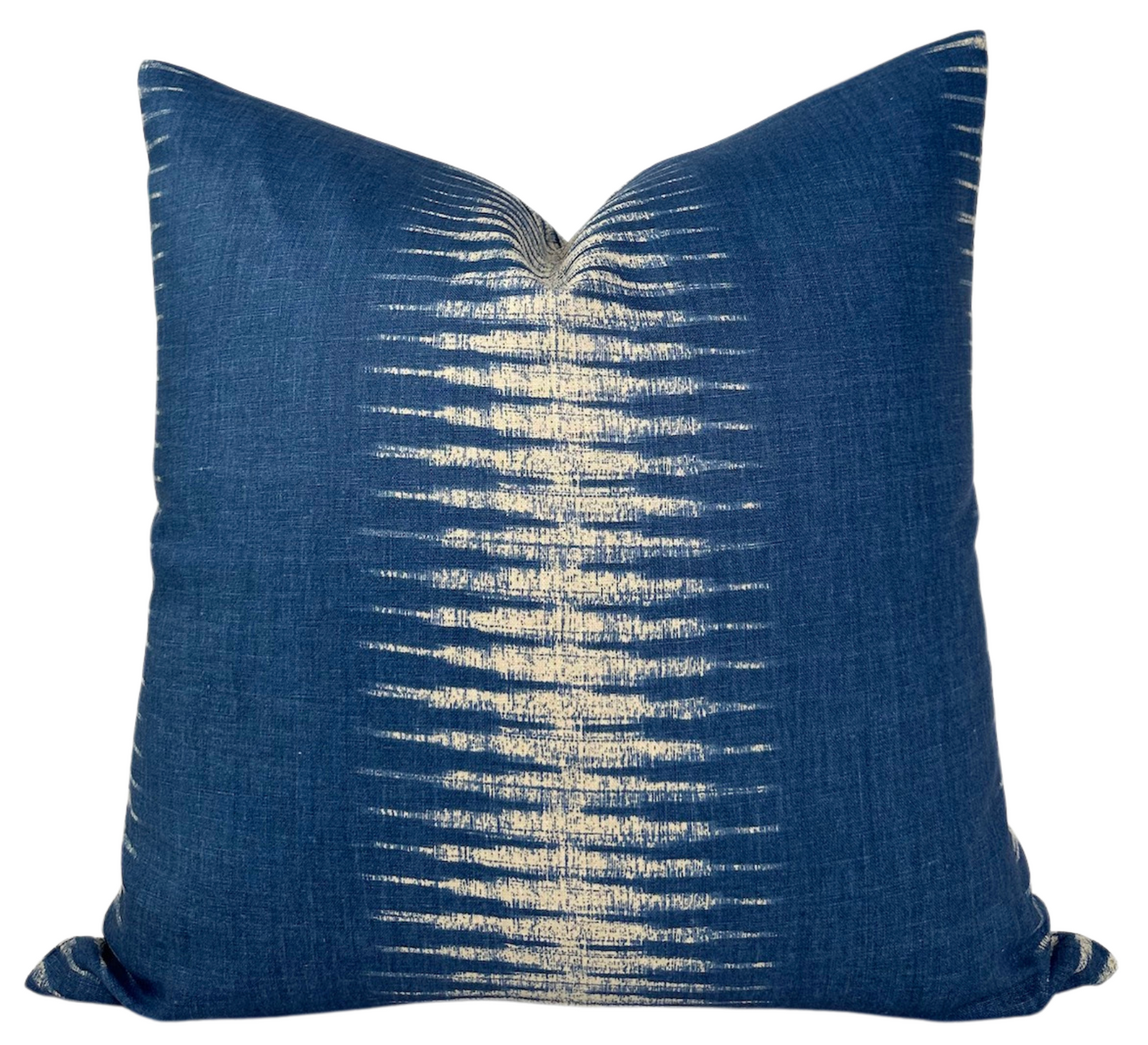 Ikat Pillow in Indigo Blue