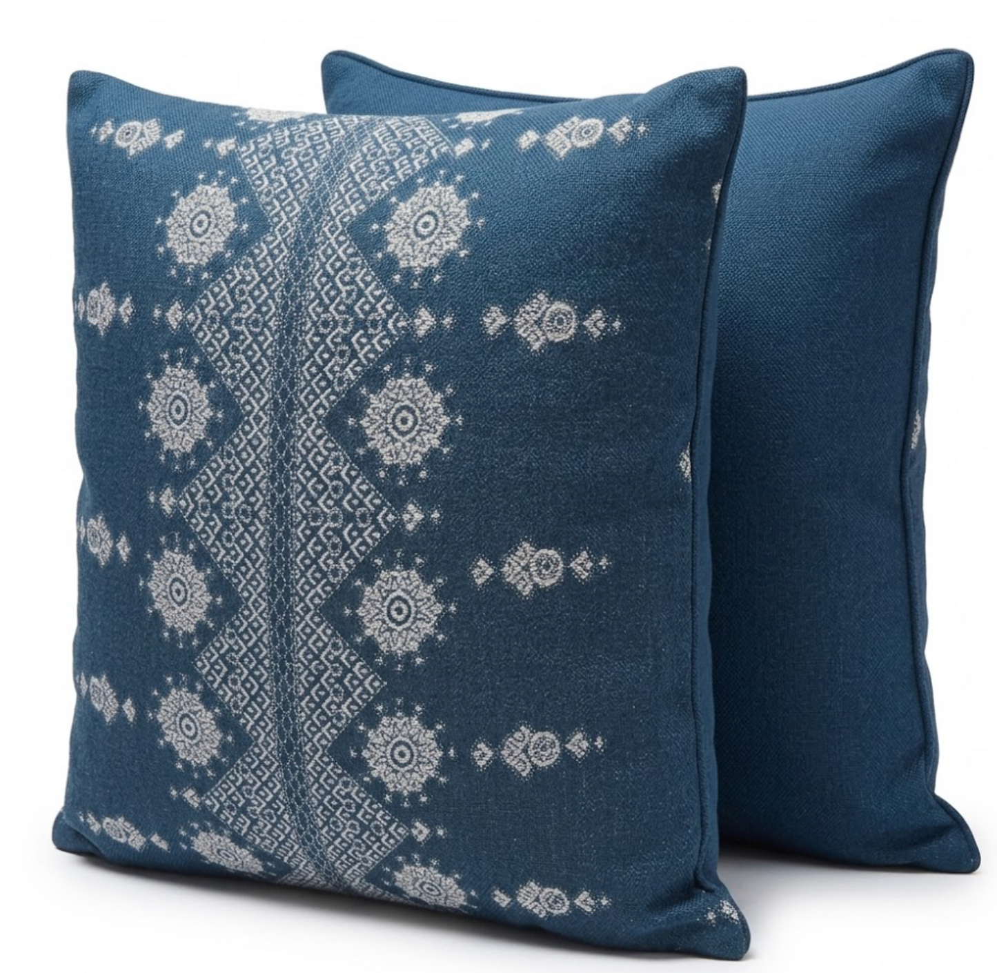 Carmania Pillow in Indigo, Indoor Outdoor Pillows