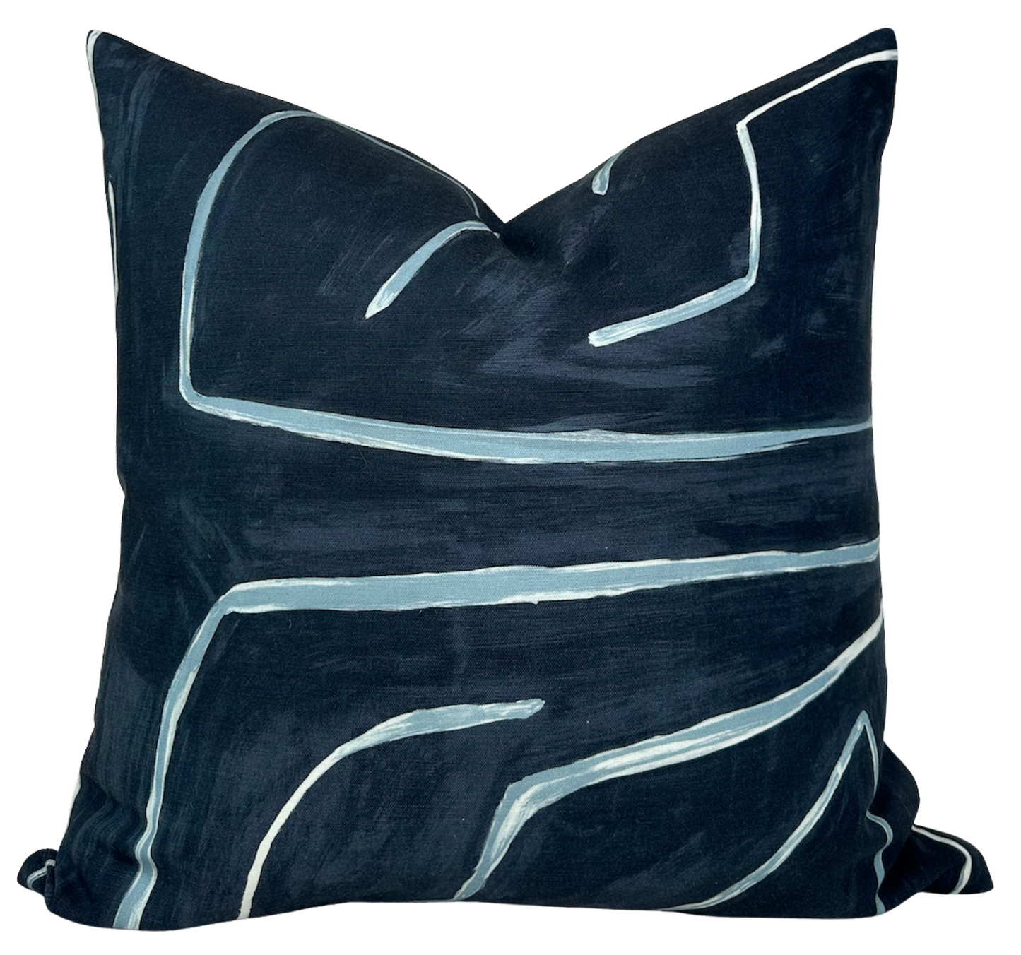 Graffito Pillow in Navy