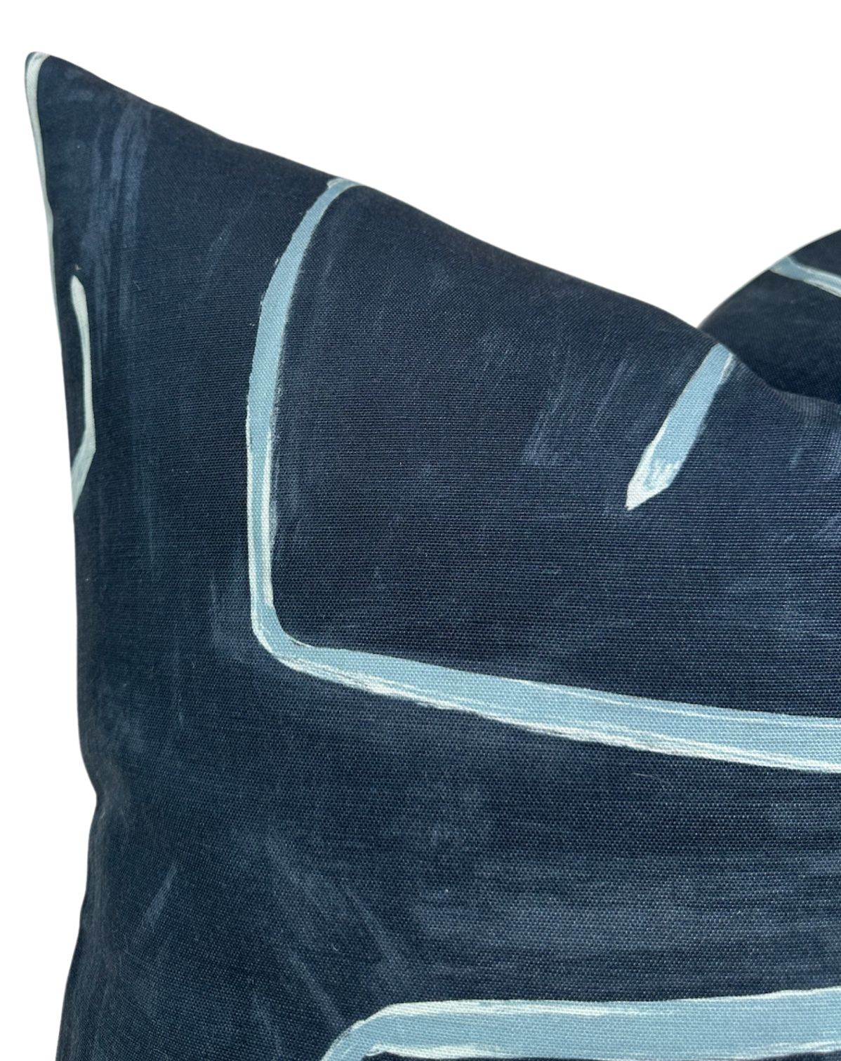 Graffito Pillow in Navy
