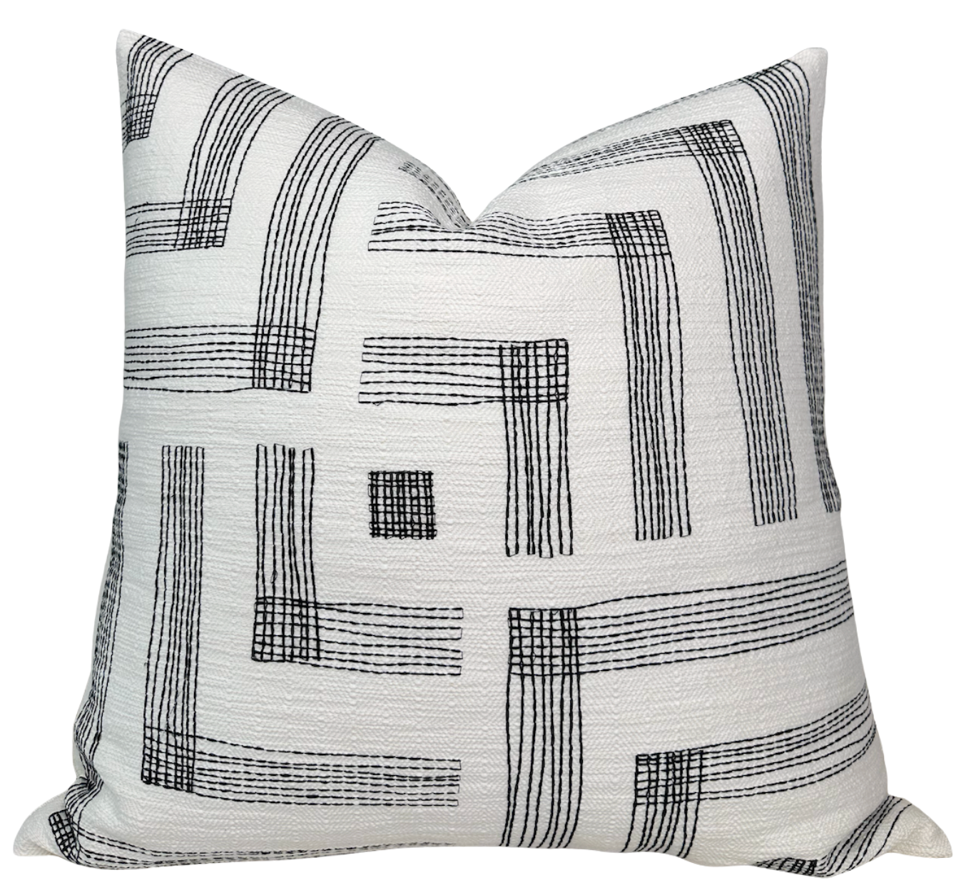 Pastiche Pillow in Chalk Jet