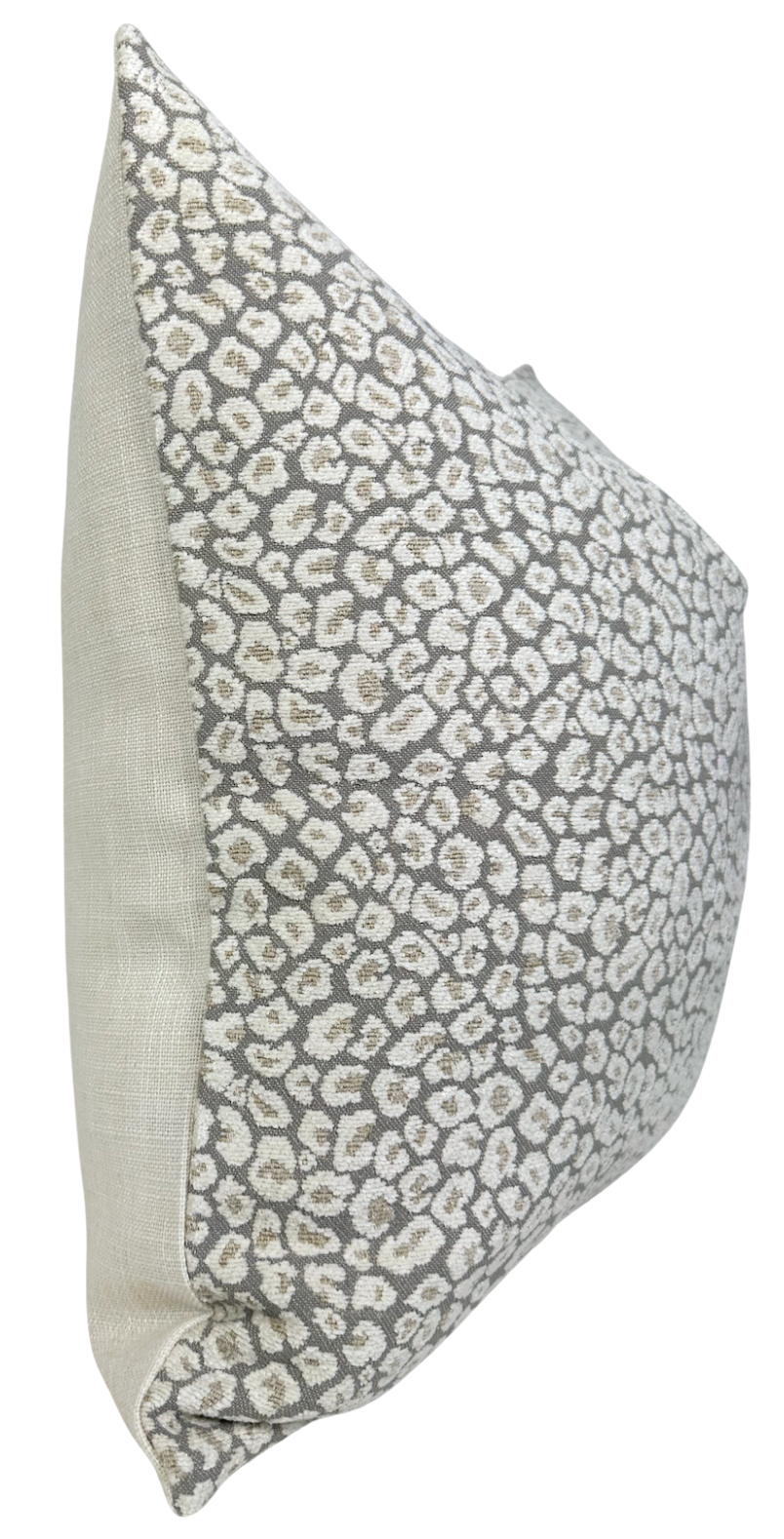 Spotted Chenille Pillow in Ivory Natural