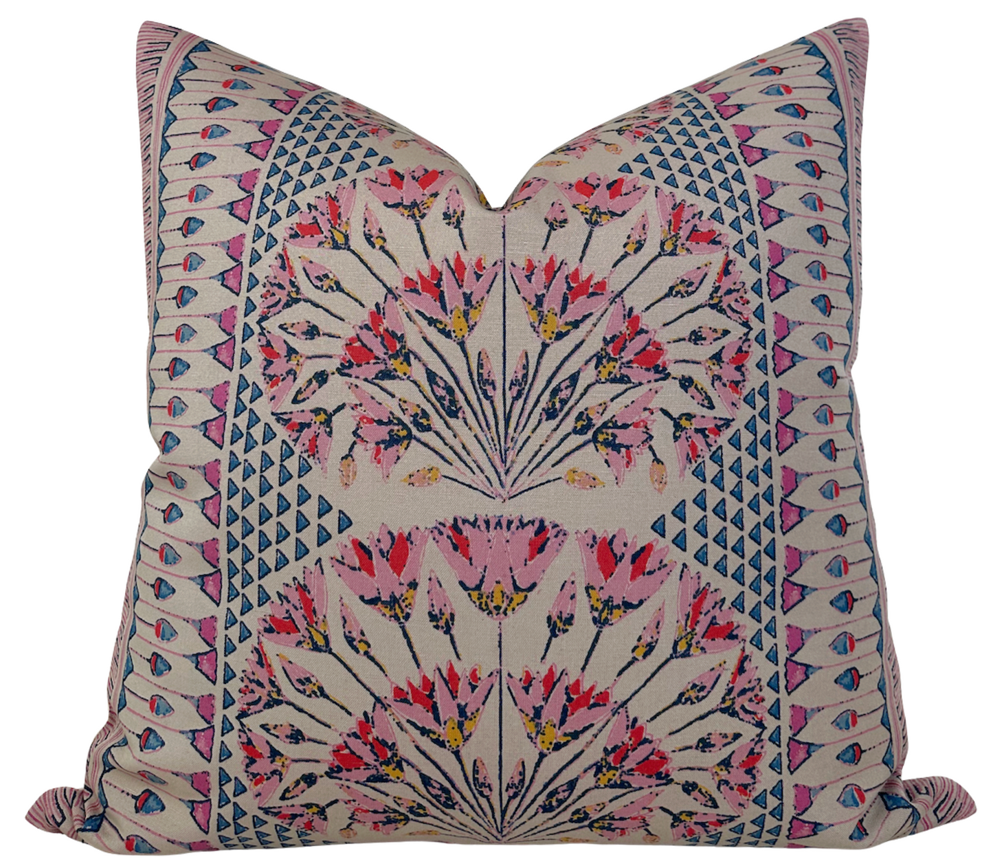 Cairo Pillow in Pink and Coral