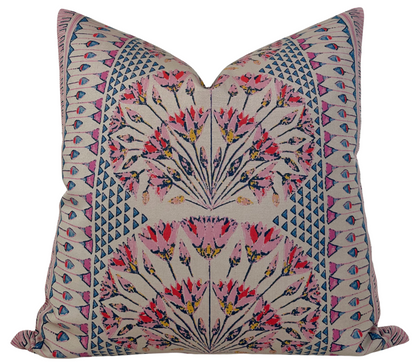Cairo Pillow in Pink and Coral