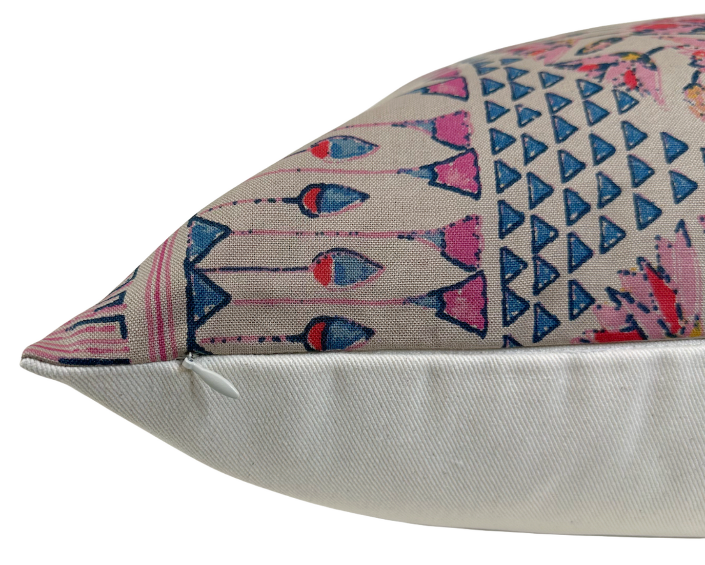 Cairo Pillow in Pink and Coral