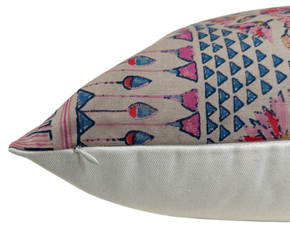 Cairo Pillow in Pink and Coral