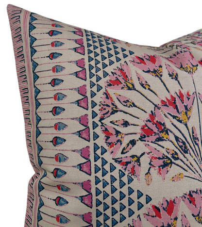 Cairo Pillow in Pink and Coral