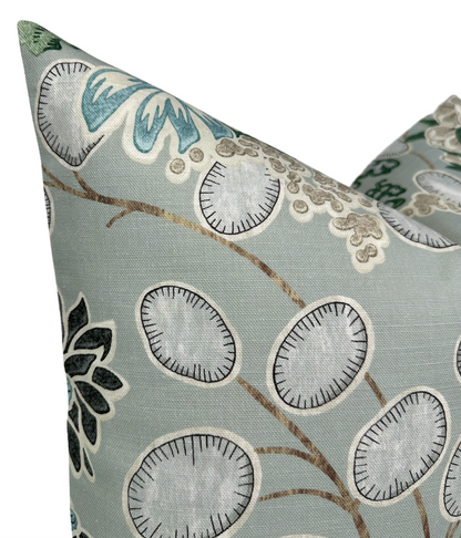 Meadow Floral Pillow in Sage
