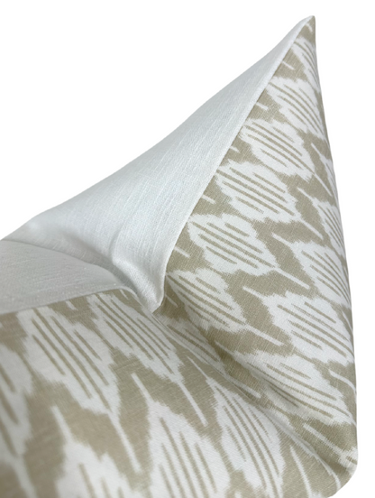 Balin Ikat Pillow in Beige