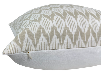Balin Ikat Pillow in Beige