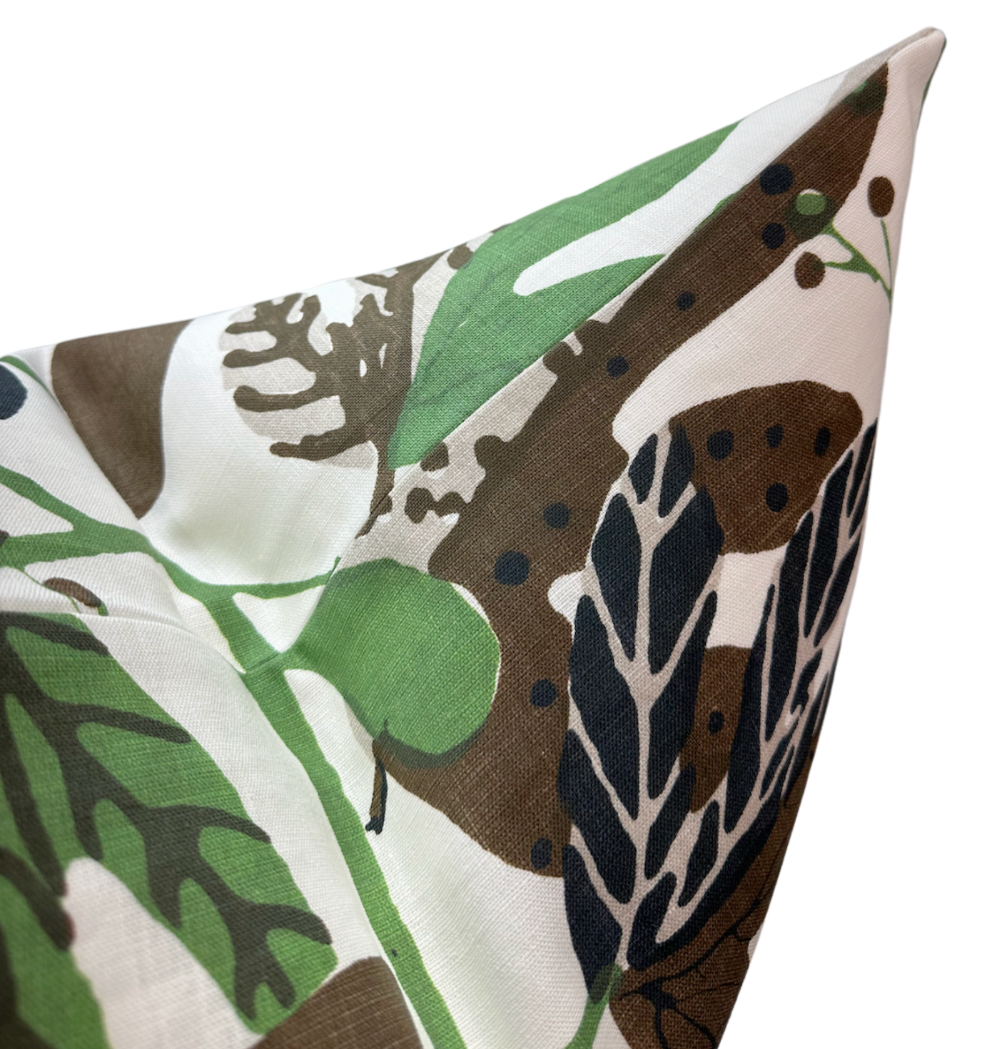 Matisse Leaf Pillow in Green