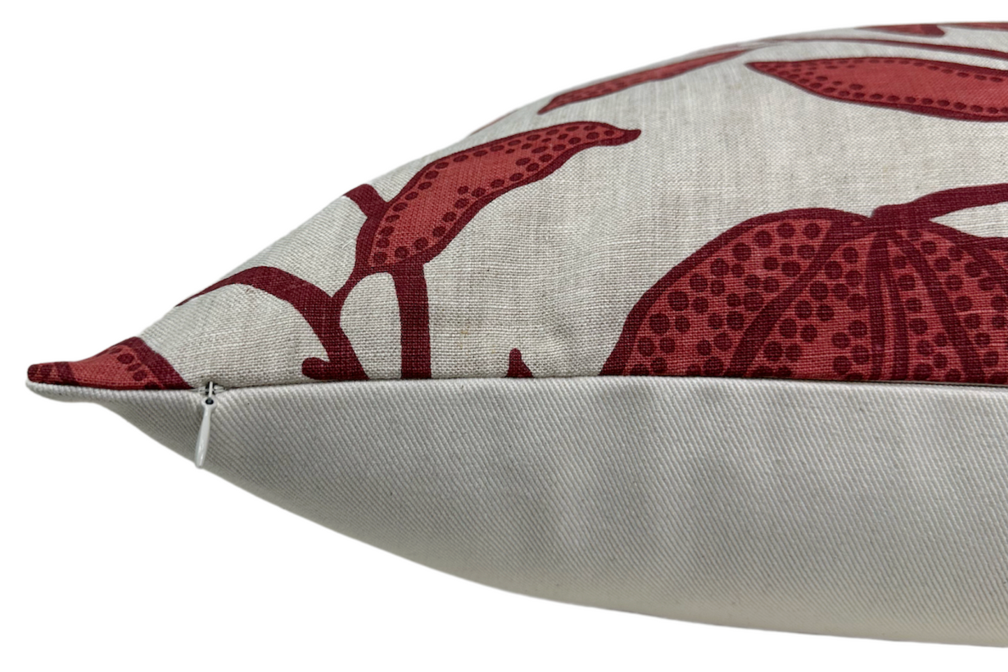 Desert Floral Pillow in Sunbaked Red