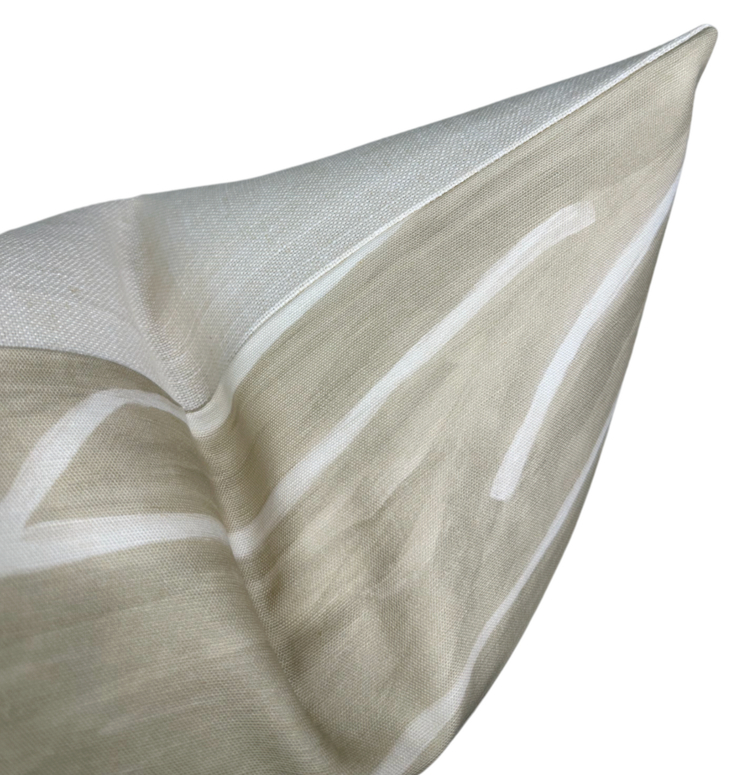 Graffito Pillow in Beige Ivory