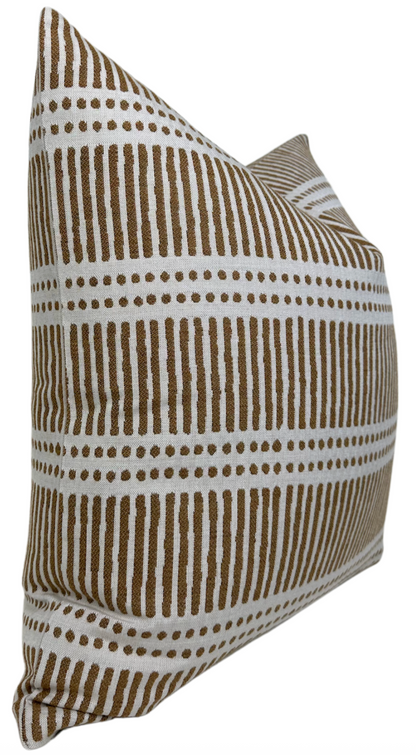 Dash Dot Pillow in Rattan, Walter G Pillows