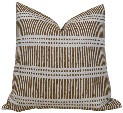 Dash Dot Pillow in Rattan, Walter G Pillows
