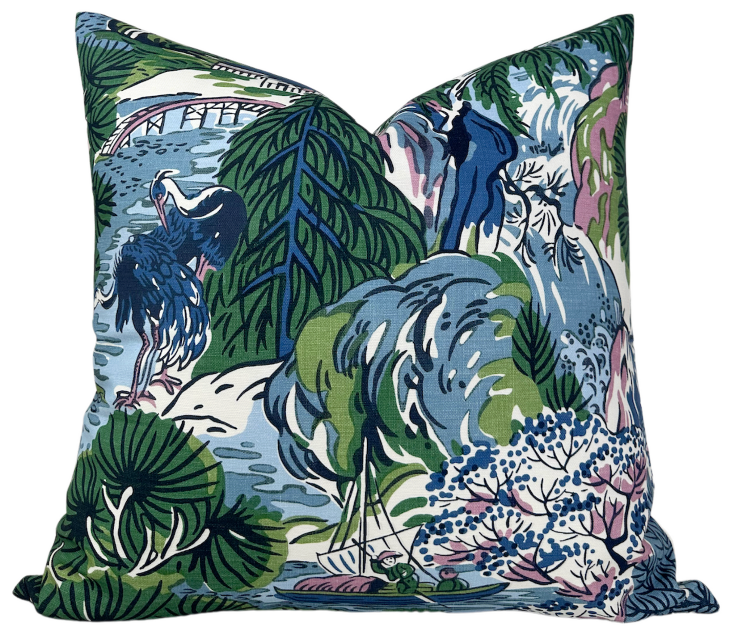 Pagoda Pillow in Blue
