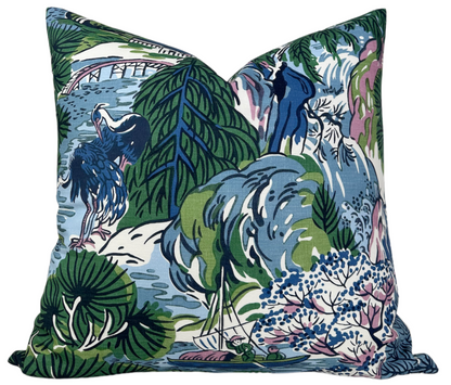 Pagoda Pillow in Blue